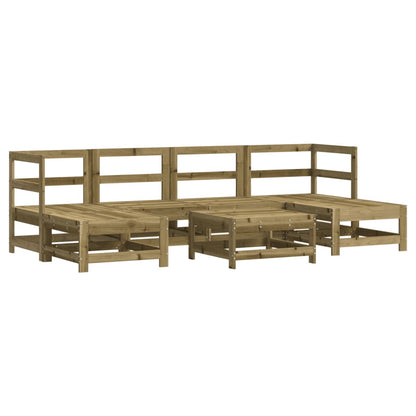 Set Divani da Giardino 7pz con Cuscini Legno Impregnato di Pino - homemem39