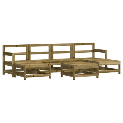 Set Divani da Giardino 7pz con Cuscini Legno Impregnato di Pino - homemem39
