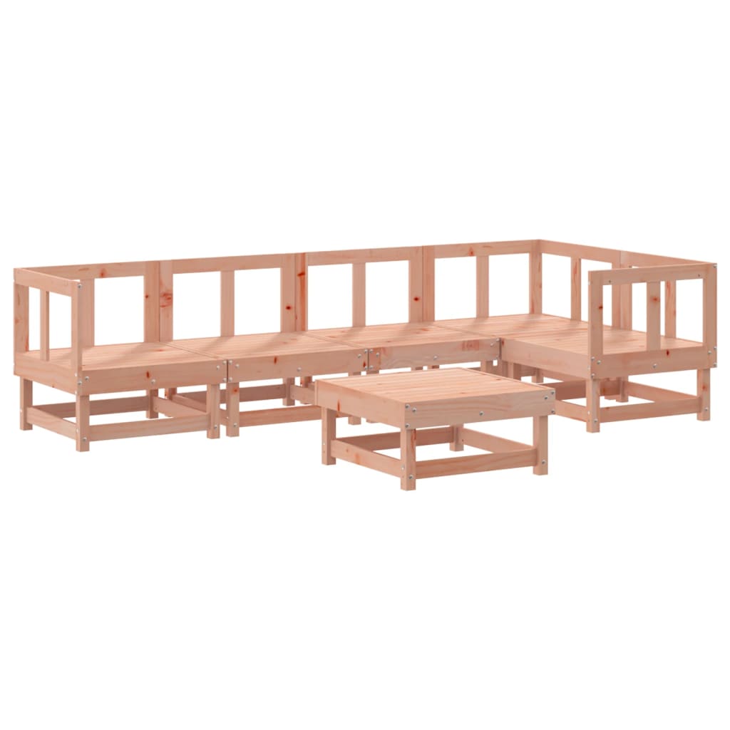 Set Divani Giardino 6 pz con Cuscini Legno Massello di Douglas - homemem39