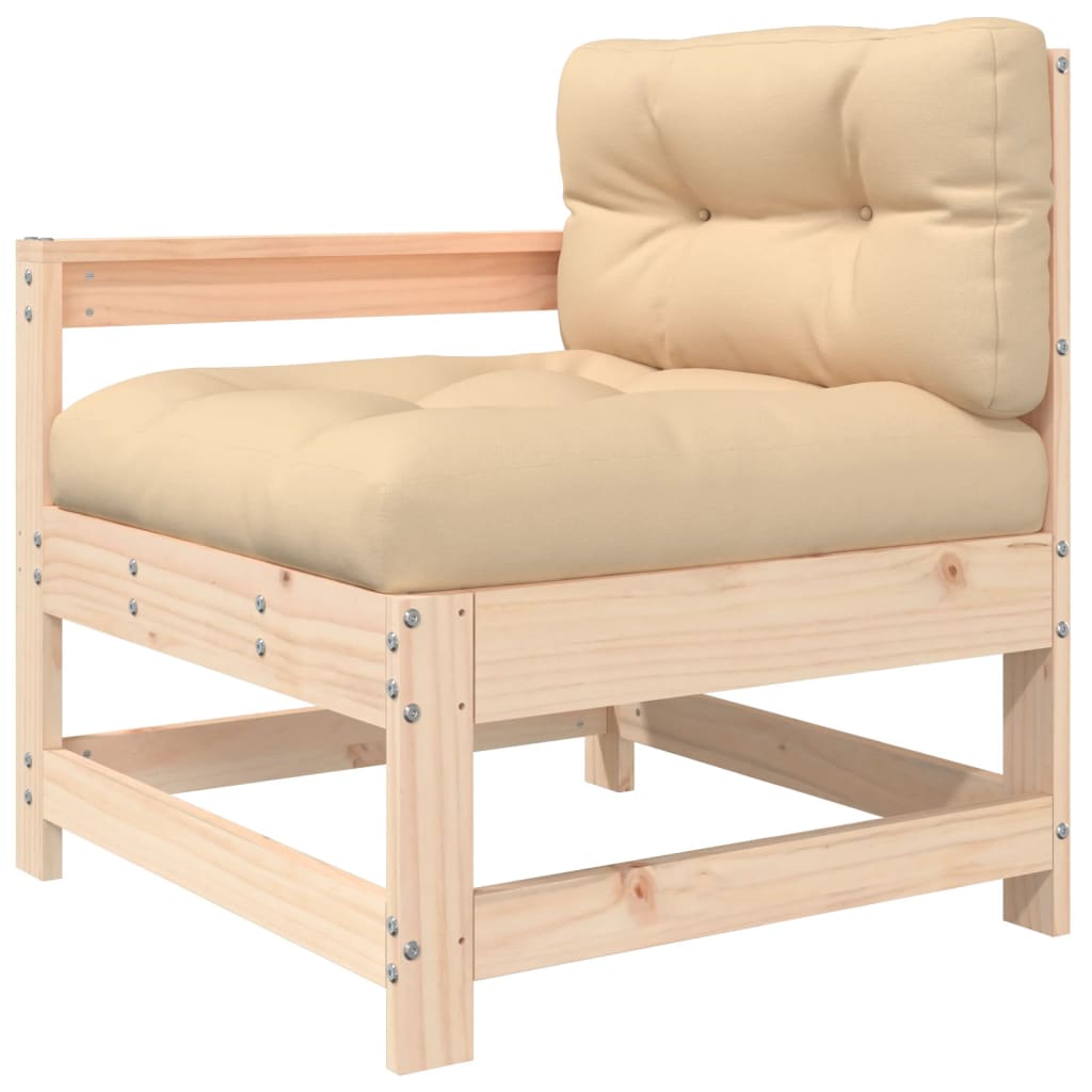 Set Divani da Giardino 6 pz con Cuscini in Legno Massello | homemem39