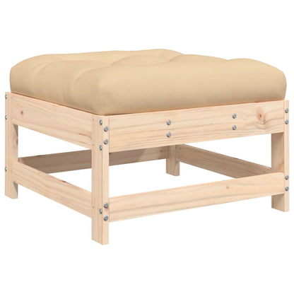 Set Divani da Giardino 6 pz con Cuscini in Legno Massello | homemem39