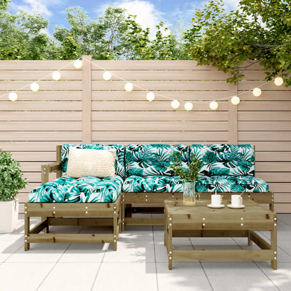 Set Divani da Giardino 5pz con Cuscini Legno Impregnato di Pino | homemem39