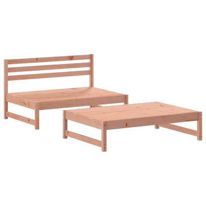 Set Divani Giardino 2 pz con Cuscini Legno Massello di Douglas - homemem39