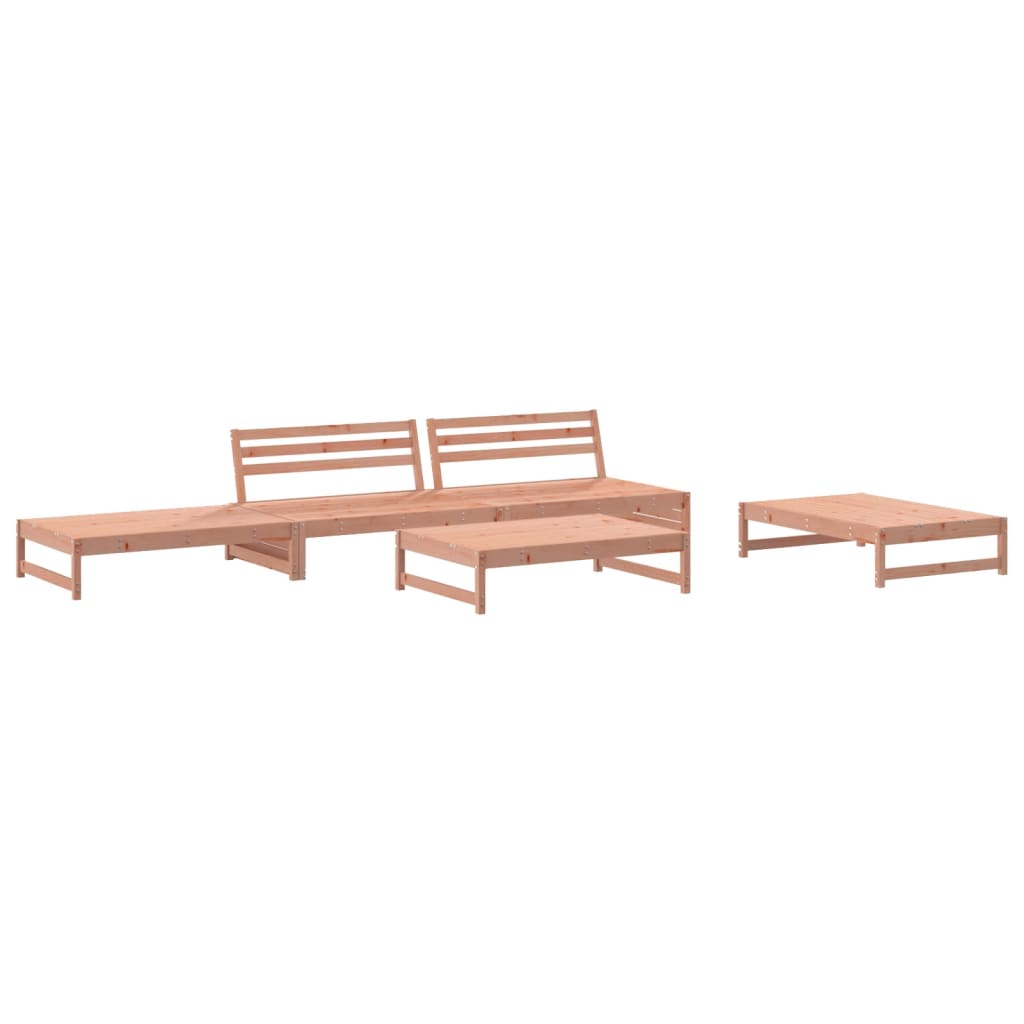 Set Divani Giardino 5 pz con Cuscini Legno Massello di Douglas - homemem39
