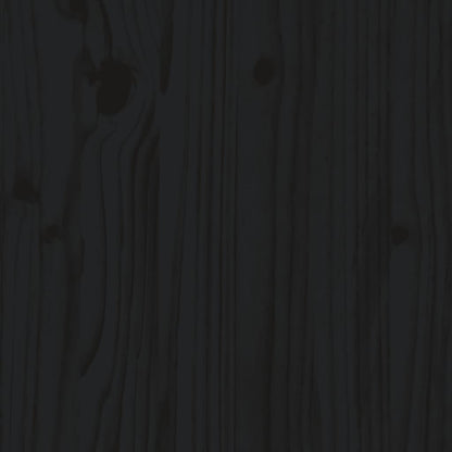 Set Divani da Giardino 2 pz con Cuscini in Legno Massello Nero - homemem39