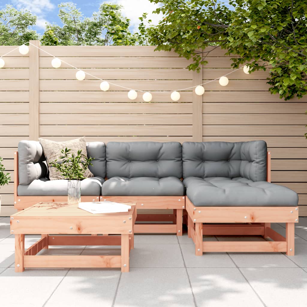 Set Salotto da Giardino 5 pz in Legno Massello di Douglas - homemem39