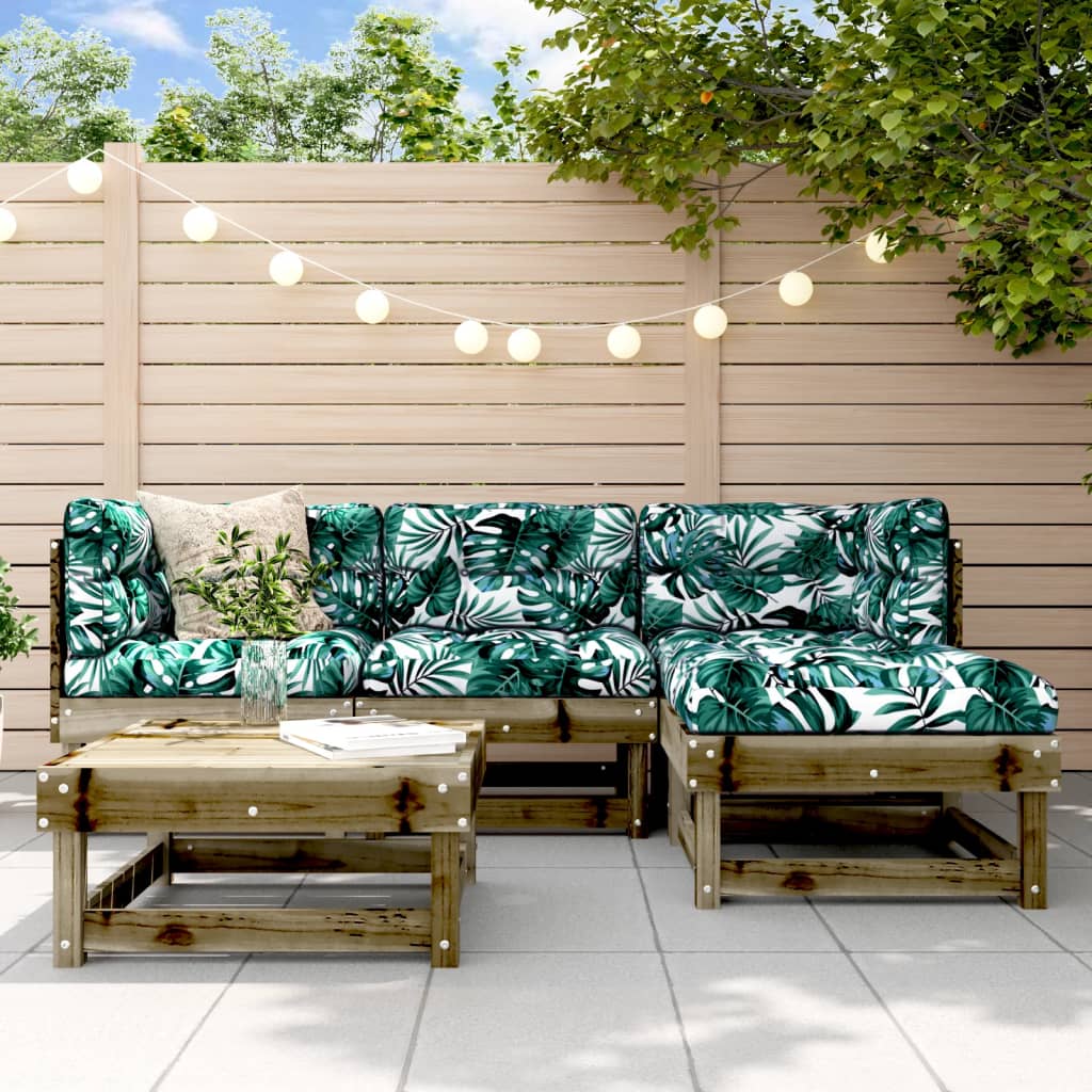 Set Salotto da Giardino 5 pz in Legno Impregnato di Pino | homemem39