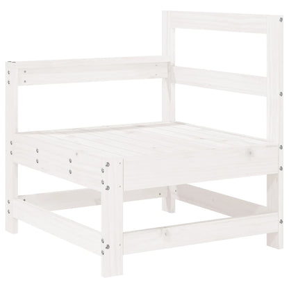 Set Salotto da Giardino 5 pz Bianco in Legno Massello di Pino | homemem39
