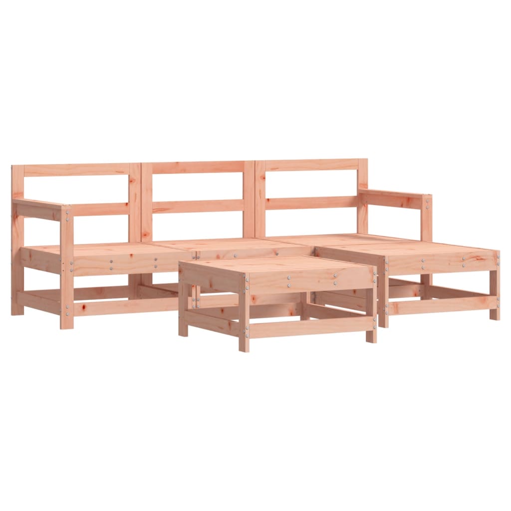 Set Salotto da Giardino 5 pz in Legno Massello di Douglas | homemem39