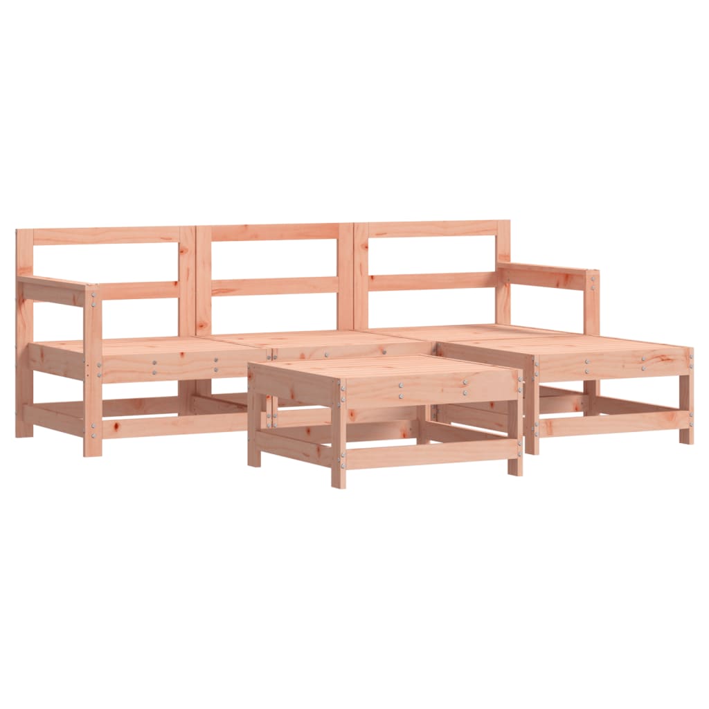 Set Salotto da Giardino 5 pz in Legno Massello di Douglas