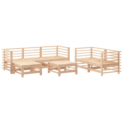 Set Salotto da Giardino 7 pz in Legno Massello di Pino | homemem39
