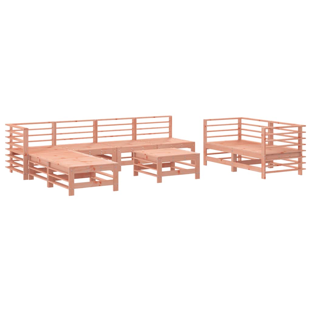 Set Salotto da Giardino 9 pz in Legno Massello di Douglas - homemem39