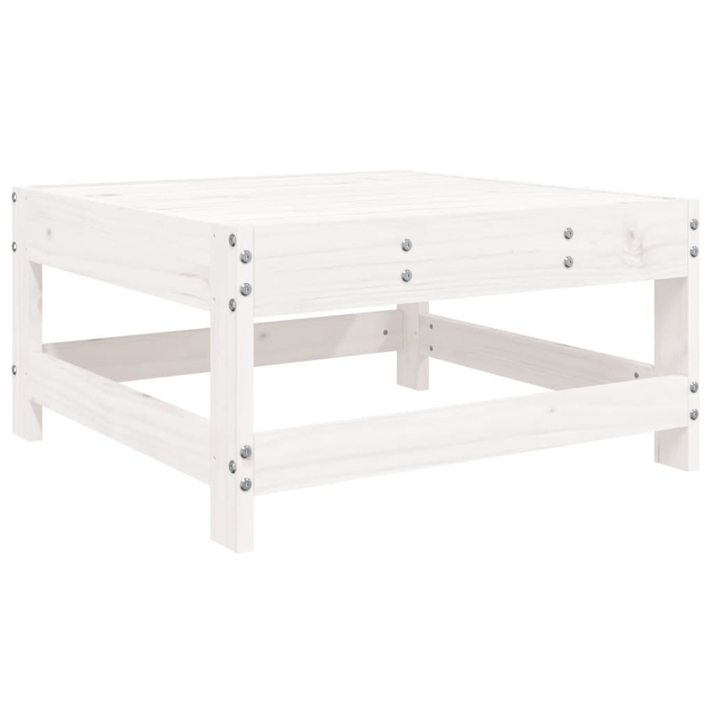 Set Salotto da Giardino 6 pz Bianco in Legno Massello di Pino - homemem39