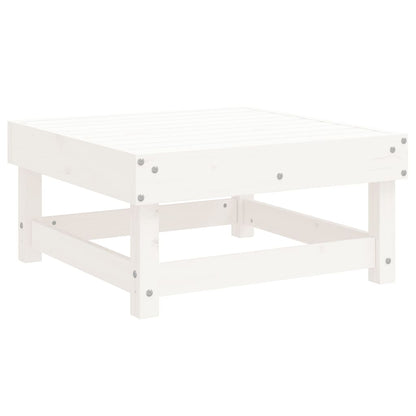 Set Salotto da Giardino 7 pz Bianco in Legno Massello di Pino - homemem39