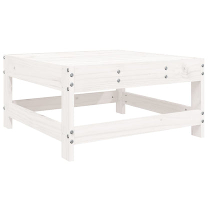 Set Salotto da Giardino 7 pz Bianco in Legno Massello di Pino - homemem39