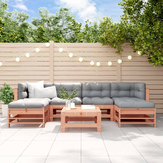 Set Salotto da Giardino 7 pz in Legno Massello di Douglas - homemem39