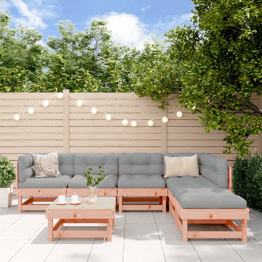 Set Salotto da Giardino 7 pz in Legno Massello di Douglas | homemem39