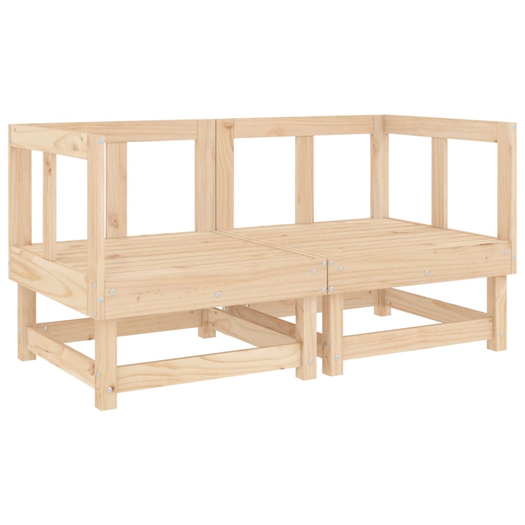 Set Salotto da Giardino 11 pz in Legno Massello di Pino | homemem39