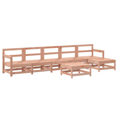 Set Salotto da Giardino 7 pz in Legno Massello di Douglas