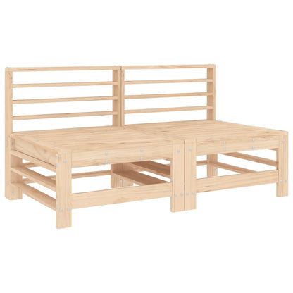 Set Salotto da Giardino 7 pz in Legno Massello di Pino | homemem39