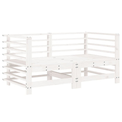 Set Salotto da Giardino 6 pz Bianco in Legno Massello di Pino - homemem39