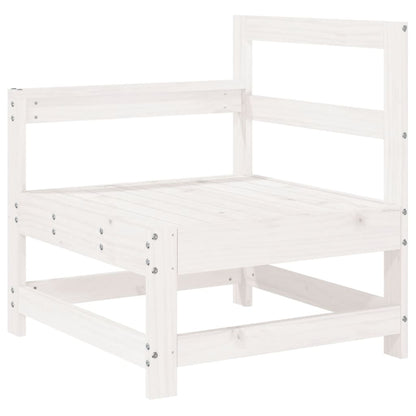 Set Salotto da Giardino 4 pz Bianco in Legno Massello di Pino - homemem39