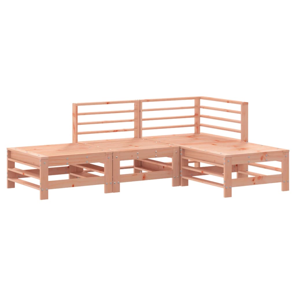 Set Salotto da Giardino 4 pz in Legno Massello di Douglas | homemem39