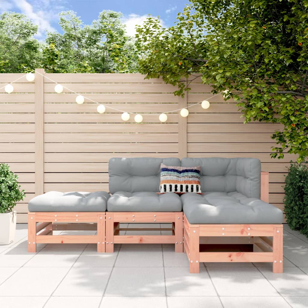 Set Salotto da Giardino 4 pz in Legno Massello di Douglas | homemem39