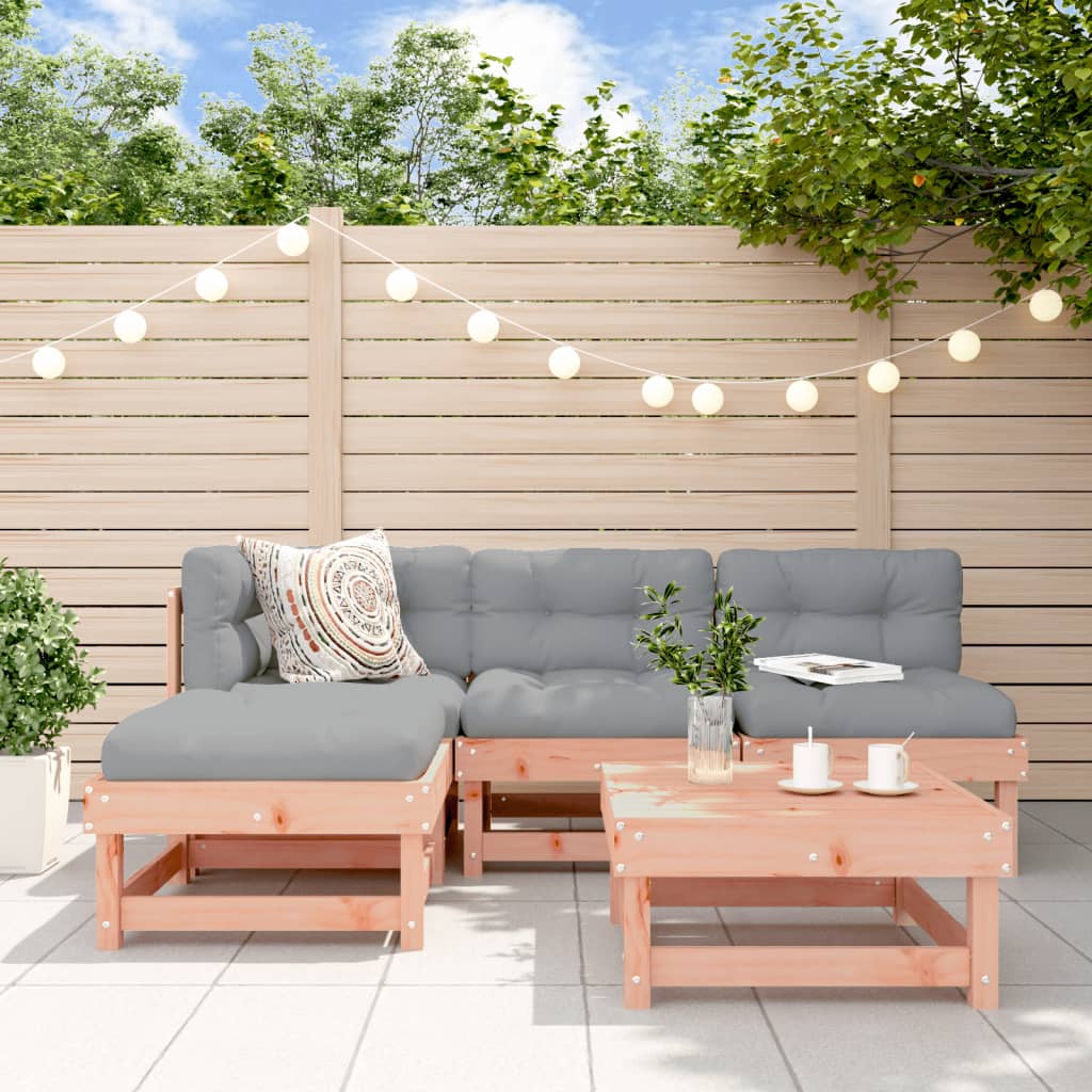Set Salotto da Giardino 5 pz in Legno Massello di Douglas | homemem39