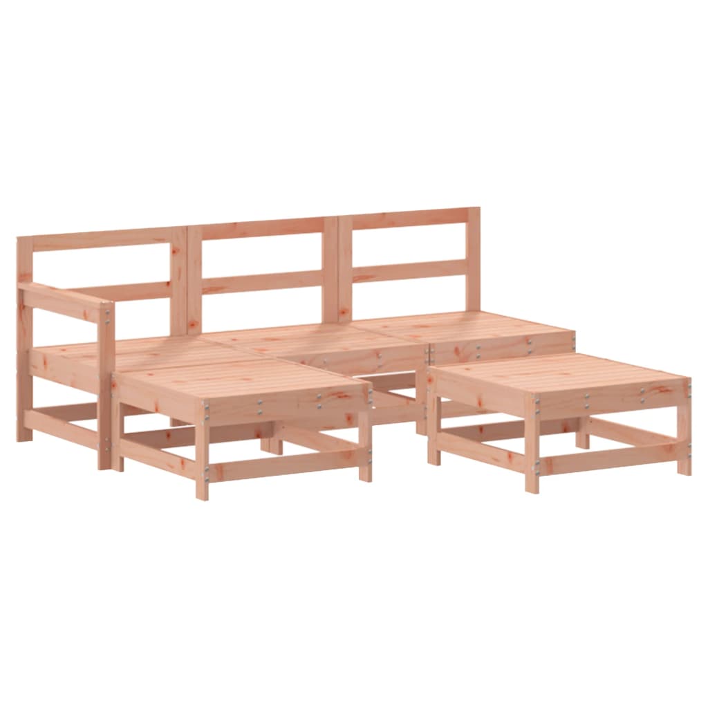 Set Salotto da Giardino 5 pz in Legno Massello di Douglas - homemem39