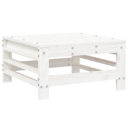 Set Salotto da Giardino 5 pz Bianco in Legno Massello di Pino