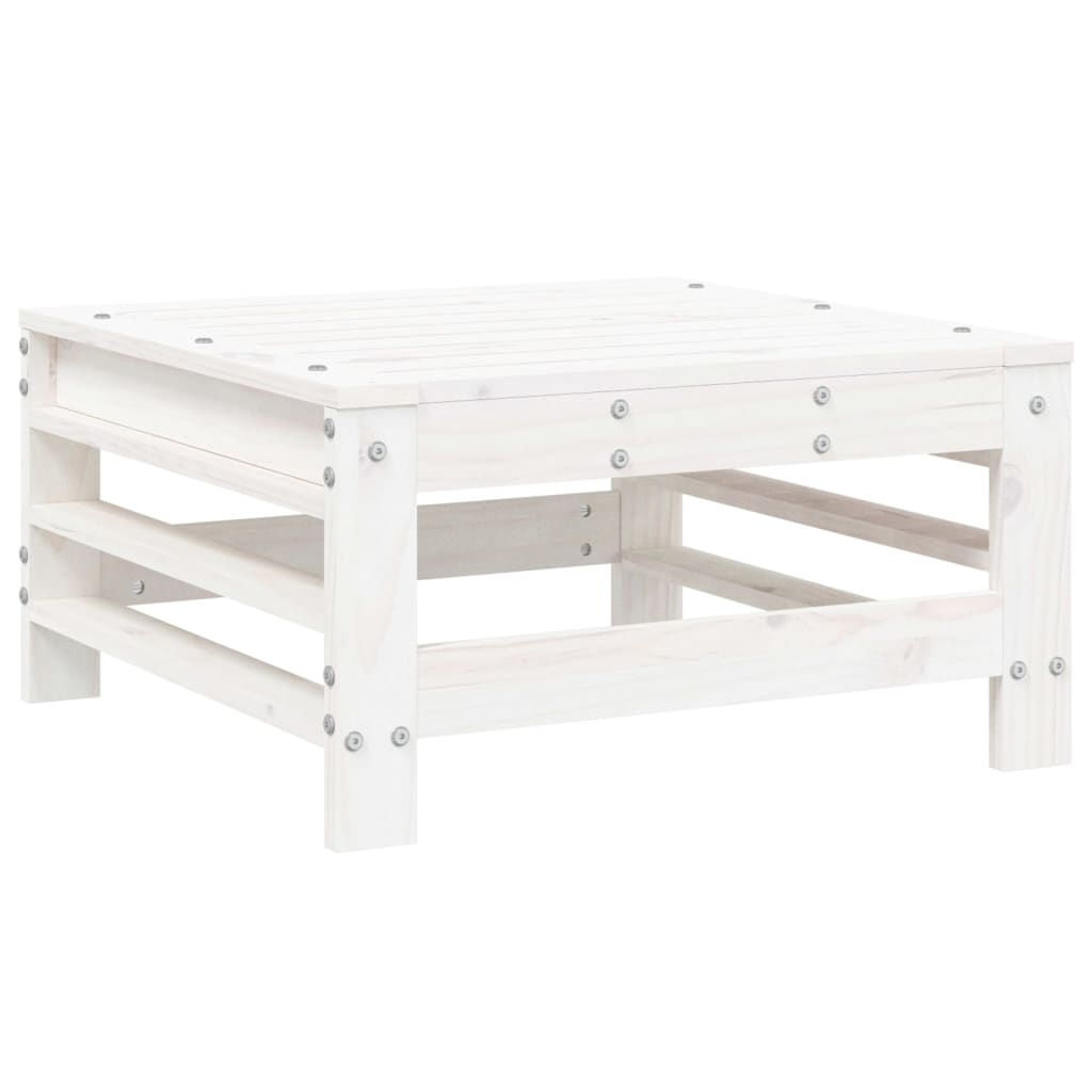 Set Salotto da Giardino 5 pz Bianco in Legno Massello di Pino - homemem39