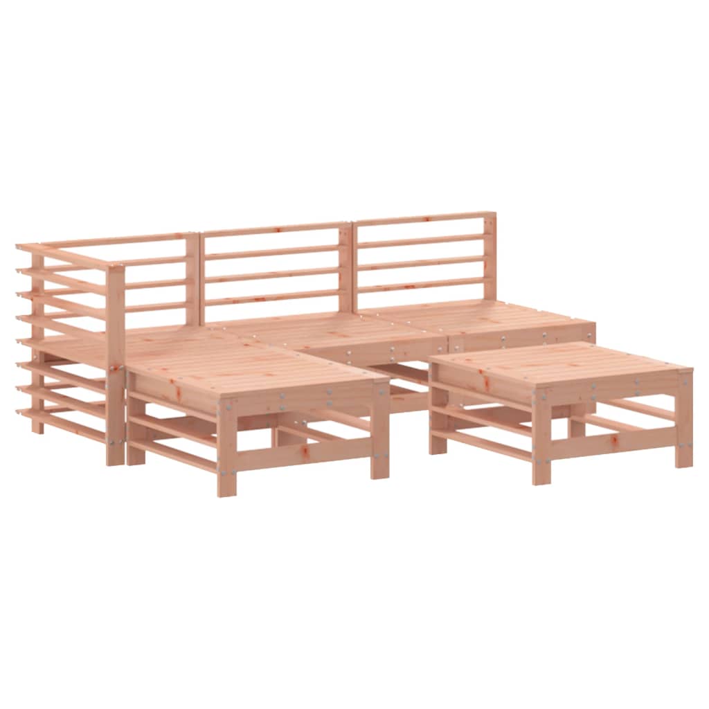 Set Salotto da Giardino 5 pz in Legno Massello di Douglas | homemem39