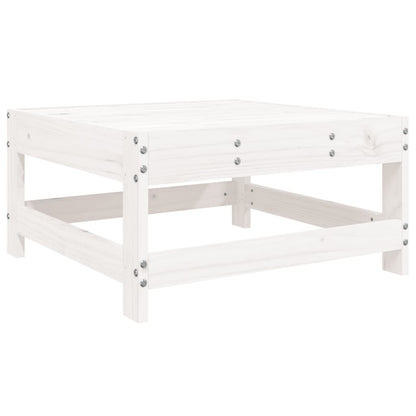 Set Salotto da Giardino 10 pz Bianco in Legno Massello di Pino - homemem39