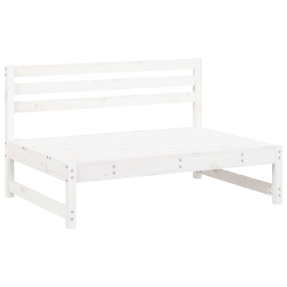 Set Salotto da Giardino 5 pz Bianco in Legno Massello di Pino - homemem39