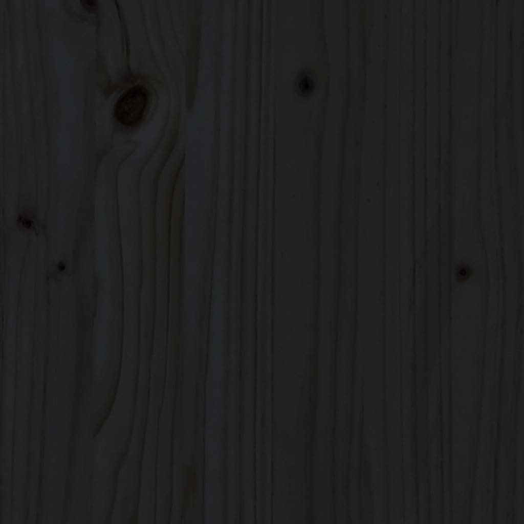 Set Salotto da Giardino 5 pz Nero in Legno Massello di Pino - homemem39