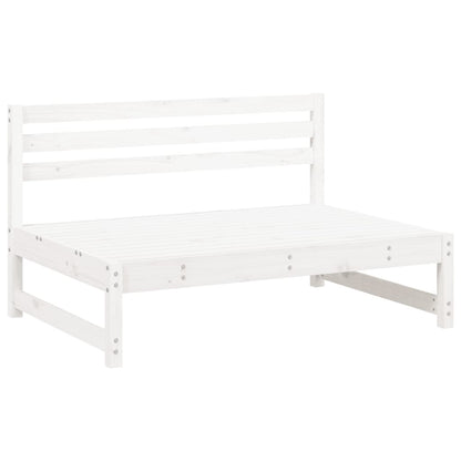Set Salotto da Giardino 6 pz Bianco in Legno Massello di Pino - homemem39