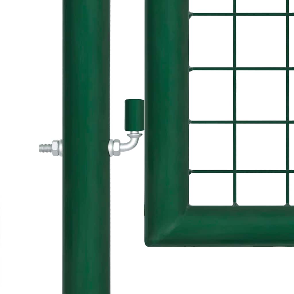 Cancello da Giardino in Rete Verde 400x125 cm in Acciaio Zincato | homemem39