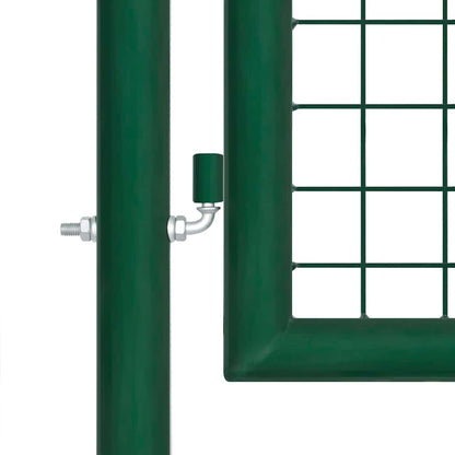 Cancello da Giardino in Rete Verde 400x125 cm in Acciaio Zincato | homemem39