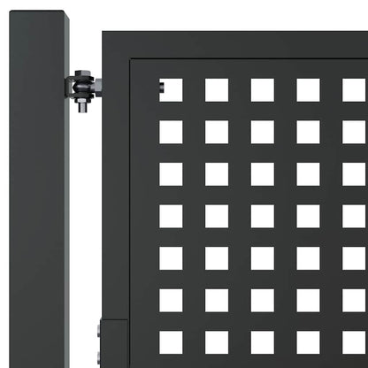 Cancello da Giardino Antracite 100x125 cm in Acciaio | homemem39