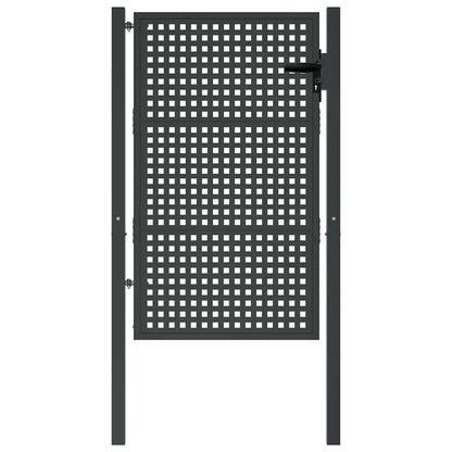 Cancello da Giardino Antracite 100x150 cm in Acciaio | homemem39
