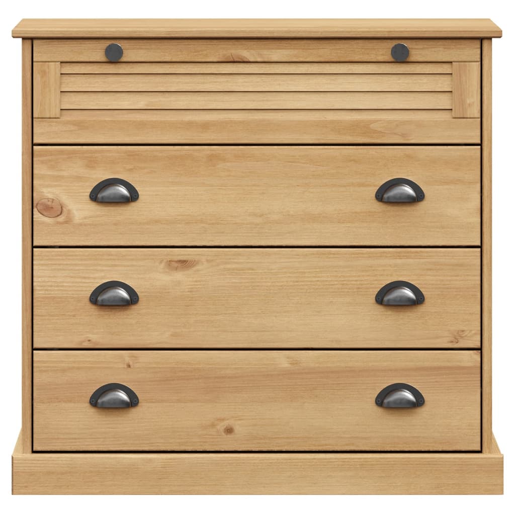 Cassettiera VIGO 80x40x76 cm in Legno Massello di Pino