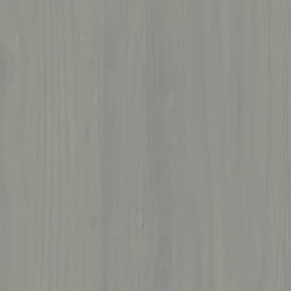 Cassettiera VIGO Grigia 80x40x76 cm in Legno Massello di Pino - homemem39