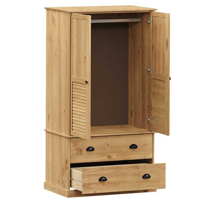 Armadio VIGO 90x55x170 cm in Legno Massello di Pino - homemem39