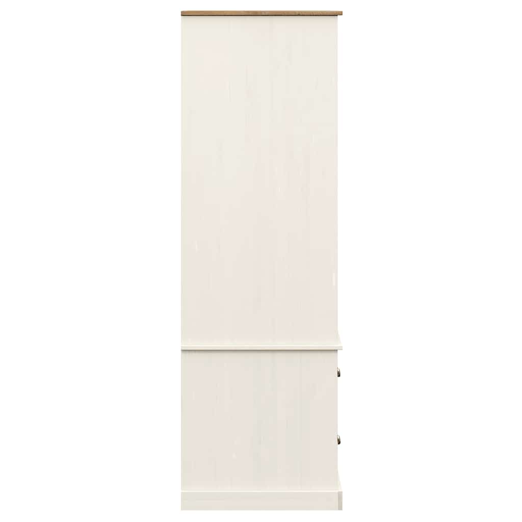 Armadio VIGO 90x55x170 cm in Legno Massello di Pino Bianco | homemem39