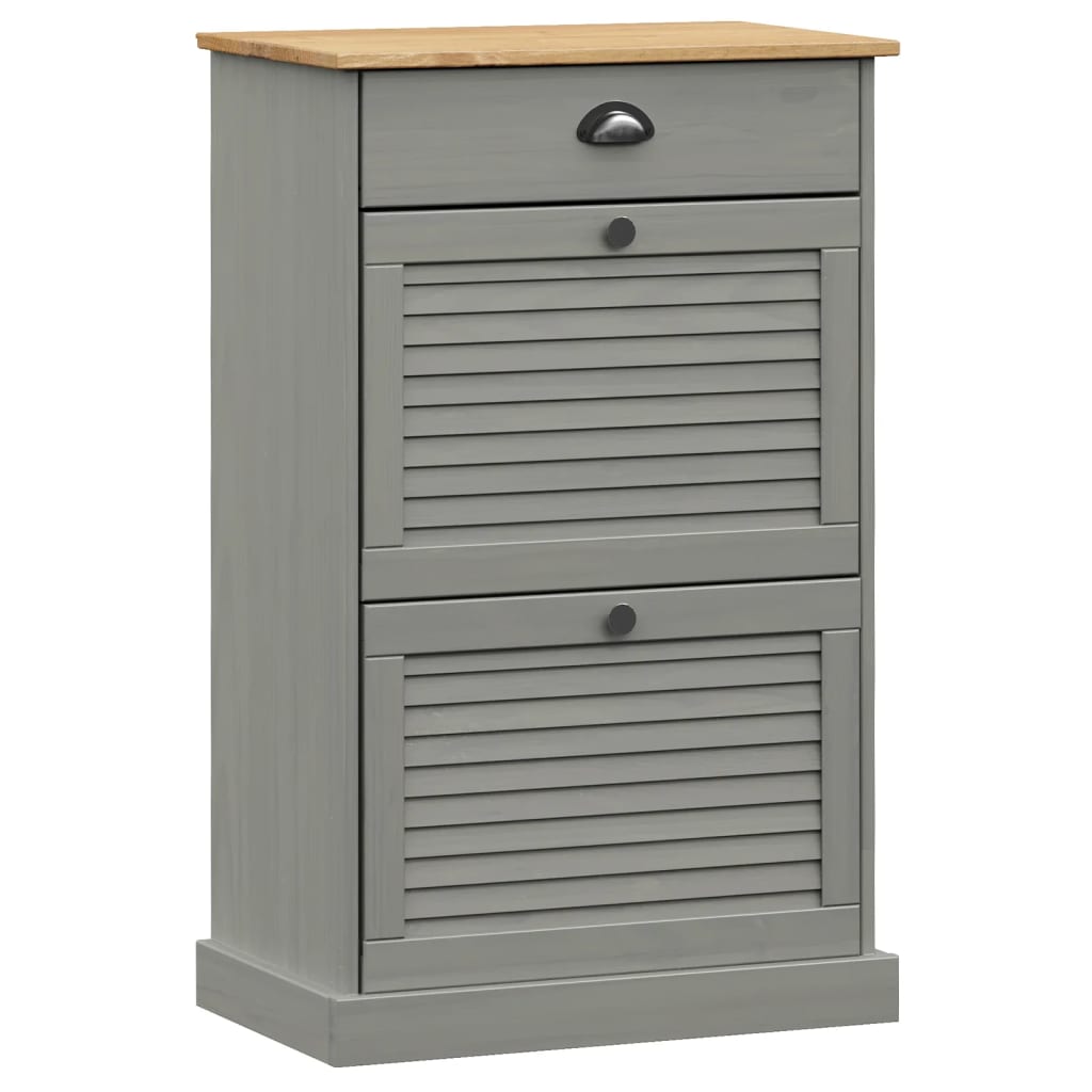 Scarpiera VIGO 60x35x96 cm in Legno Massello di Pino - homemem39