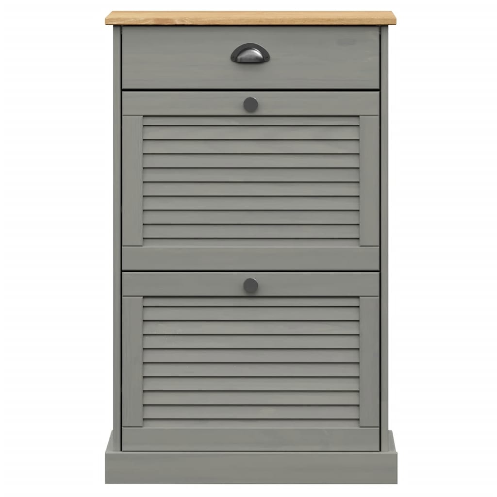 Scarpiera VIGO 60x35x96 cm in Legno Massello di Pino - homemem39