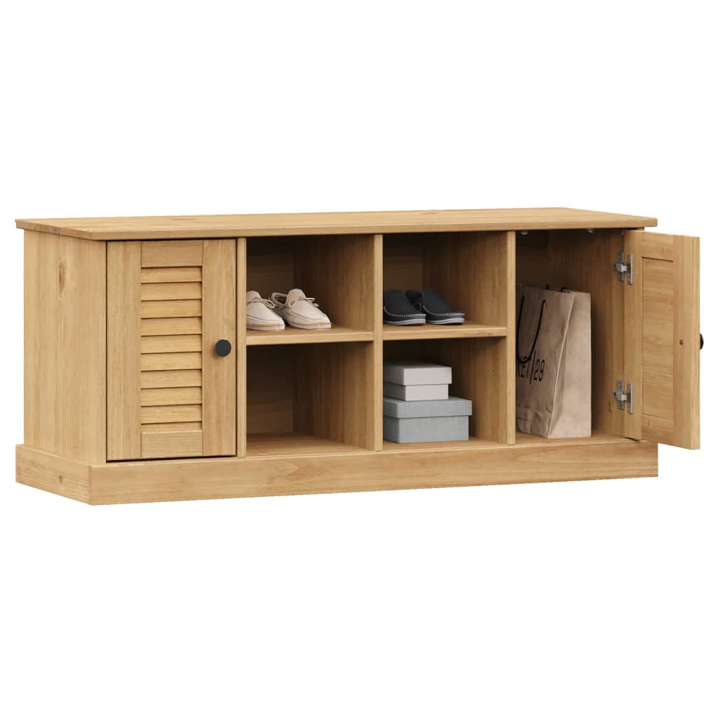 Panca Porta Scarpe VIGO 106x35x45 cm in Legno Massello di Pino | homemem39