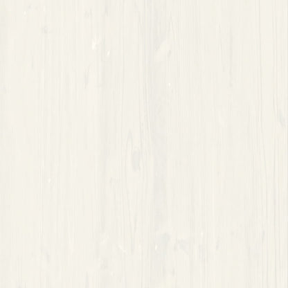 Panca Porta Scarpe Bianca VIGO 106x35x45 cm Legno Massello Pino