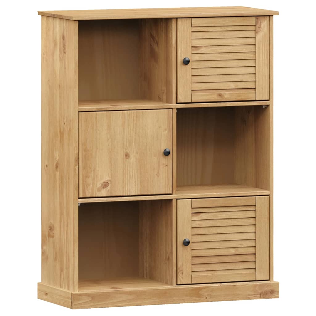 Libreria VIGO 90x35x114,5 cm in Legno Massello di Pino | homemem39